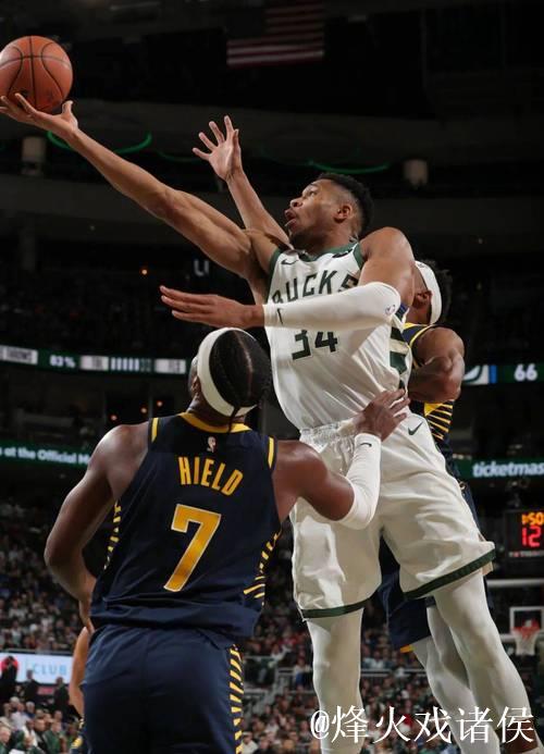 字母哥大三双雄鹿力克步行者 火箭大胜开拓者